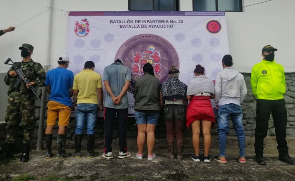 Siete personas capturadas por minería ilegal en Anserma