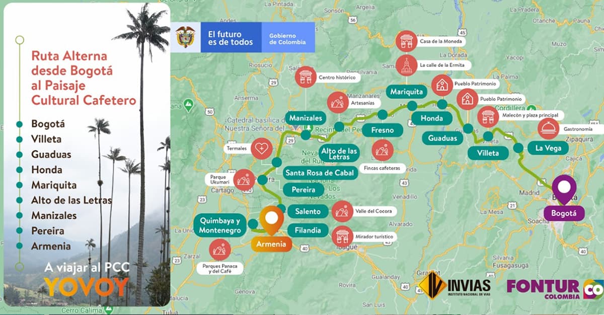 Medidas para tránsito en año nuevo por Calarcá-Cajamarca y Mariquita-Alto de Letras
