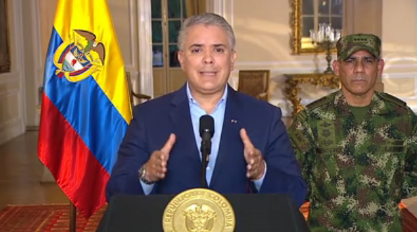 Presidente Duque ordena militarizar ciudades que presenten desórdenes públicos