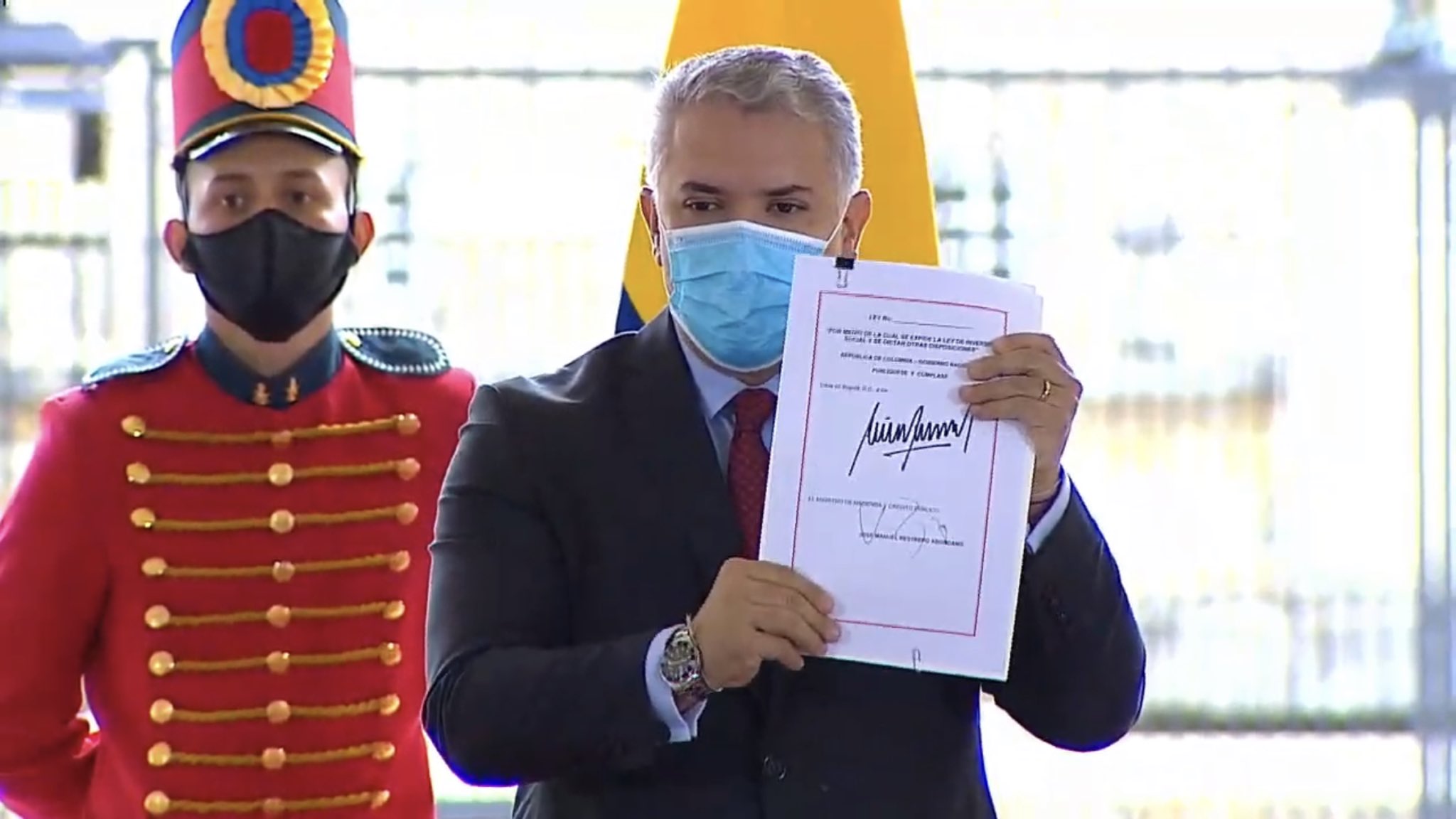 Hoy el Presidente Iván Duque sancionó La Ley de Inversión Social