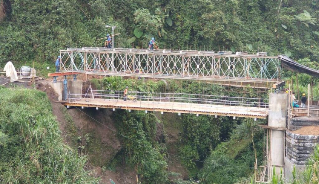 Obra de puente Las Marraneras finalizará este mes