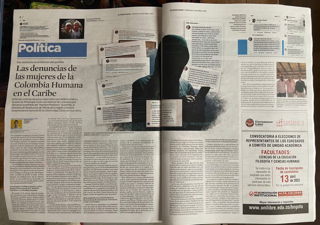 Denuncias de violencia y acoso en Colombia Humana del Caribe