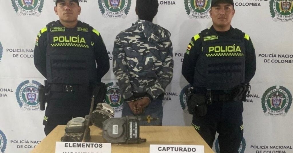 Capturado «El Mueco» por hurto de medidores de gas en Manizales