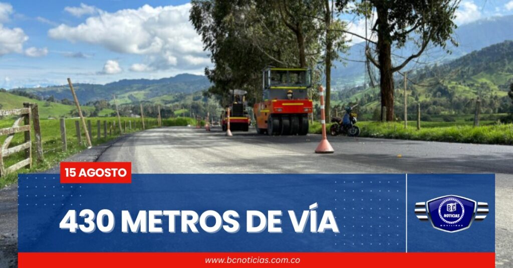 430 metros se han pavimentado en la vía Termales – El Arbolito