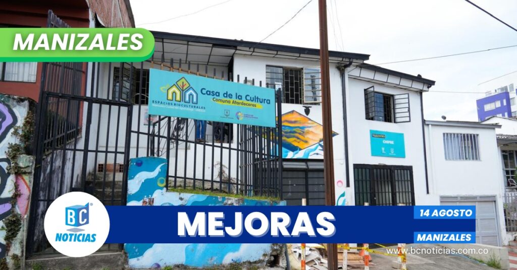 Alcaldía anuncia 5 millones para mejorar las casas de la cultura y la red de bibliotecas de Manizales