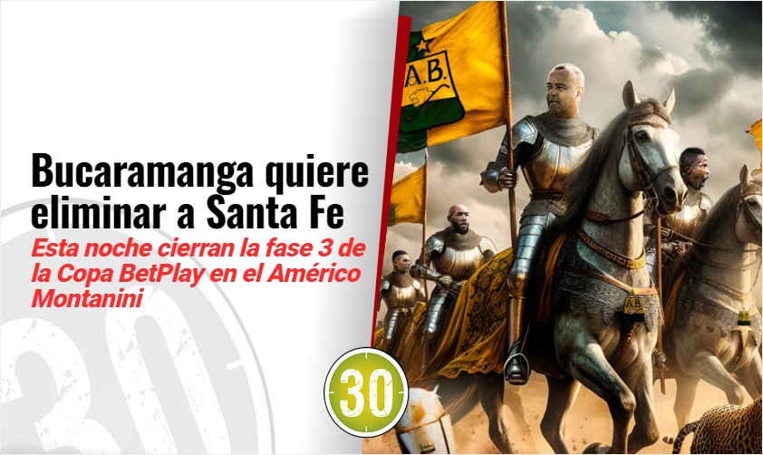 Bucaramanga recibe a Santa Fe por la Copa BetPlay