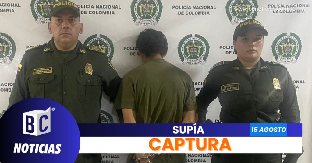 En Supía capturaron a un hombre portando una escopeta y varias dosis de estupefacientes