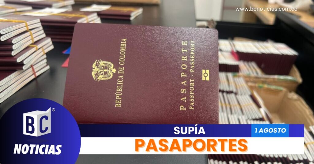La Gobernación de Caldas expedirá pasaportes en Supía el 8 y 9 de agosto