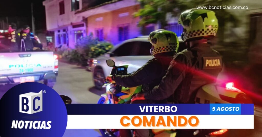 Policía Nacional implementa comando situacional en Viterbo