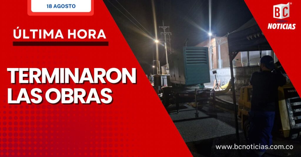 ”Terminaron las obras en el sector de Riduco” Aguas de Manizales