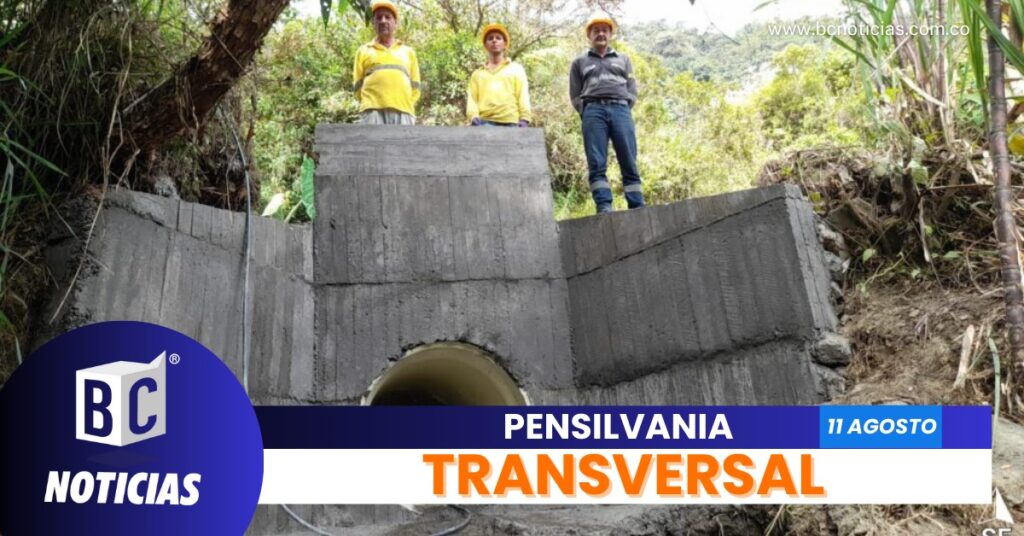 Terminó la segunda transversal en la vía Pensilvania – Puerto López – Arboleda