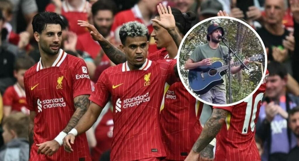 Canción de Luis Díaz en Liverpool por racha goleadora: video de hinchas cantando
