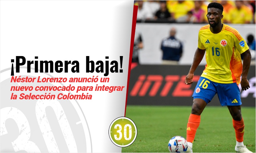 Primera baja sensible de la selección Colombia: ya hay reemplazo