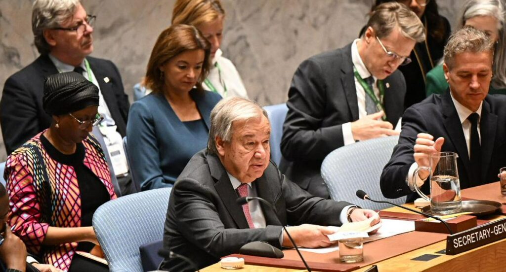 ONU rechazó decisión de Israel de declarar persona no grata a Antonio Guterres
