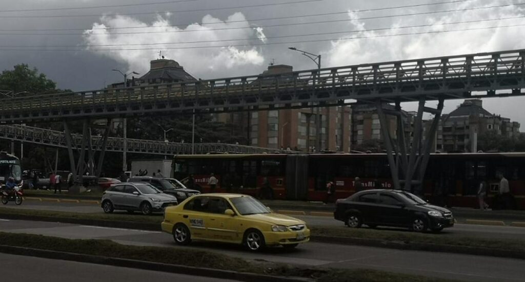 accidente en Autopista Norte causó enorme trancón
