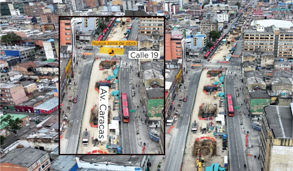 Alcaldía GALÁN cierra tramo de la calle 19 con avenida Caracas por 5 meses