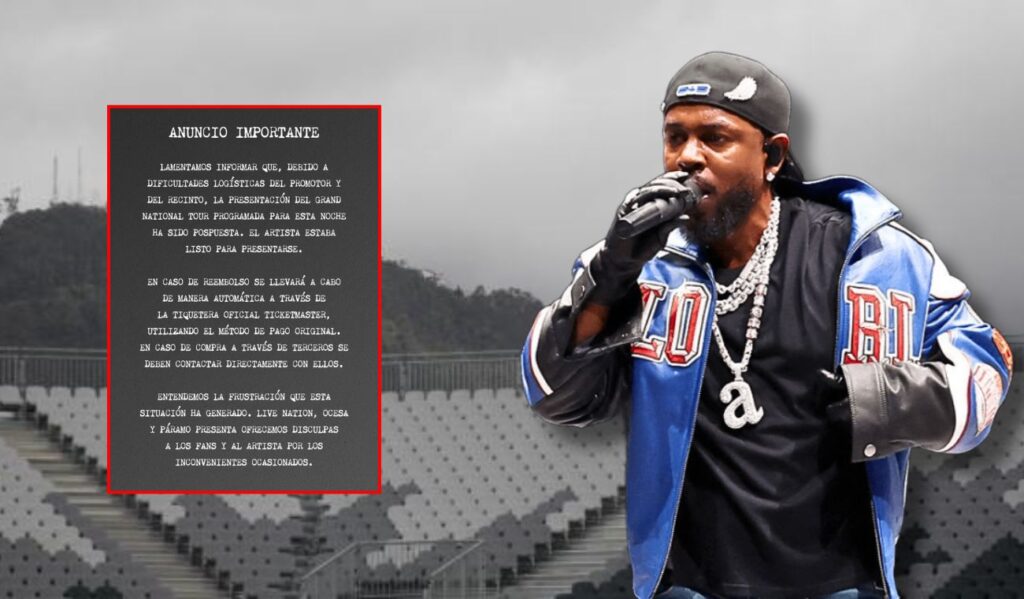 Concierto de Kendrick Lamar en Bogotá fue cancelado a pocas horas del show
