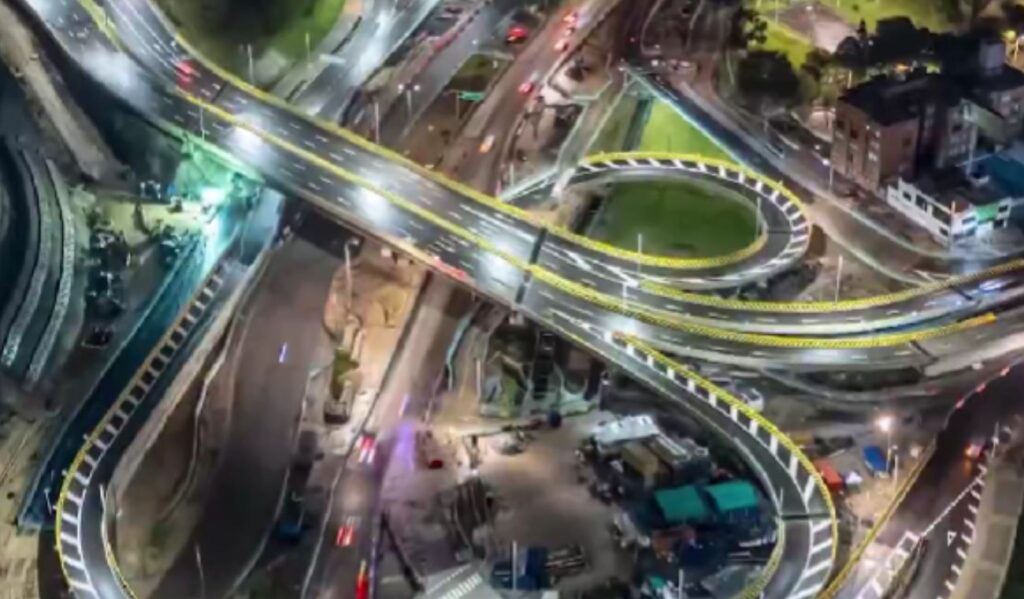 Entregarían megaobra con años de retraso: atraviesa una montaña de Bogotá