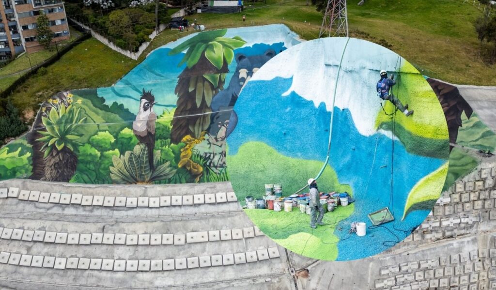 “Guardianes de Páramo”: el nuevo mural gigante que transforma la Av. Boyacá