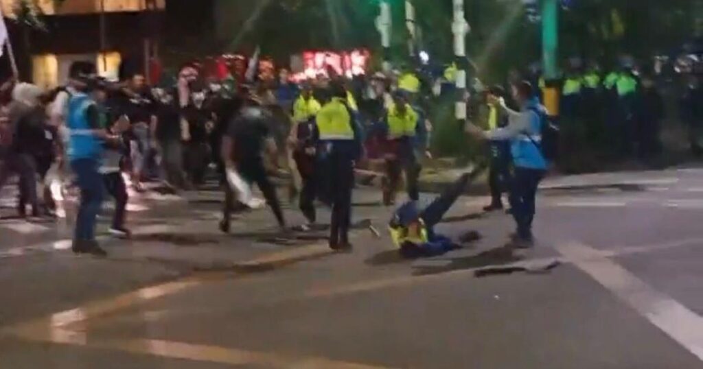 Noticias Medellín: Desmanes y vandalismo en manifestación pro- Palestina