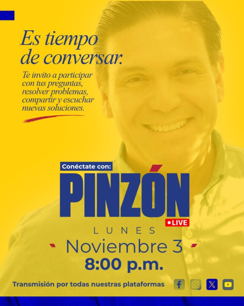 Pinzón Bueno Responderá Preguntas en Vivo este Lunes en sus Redes