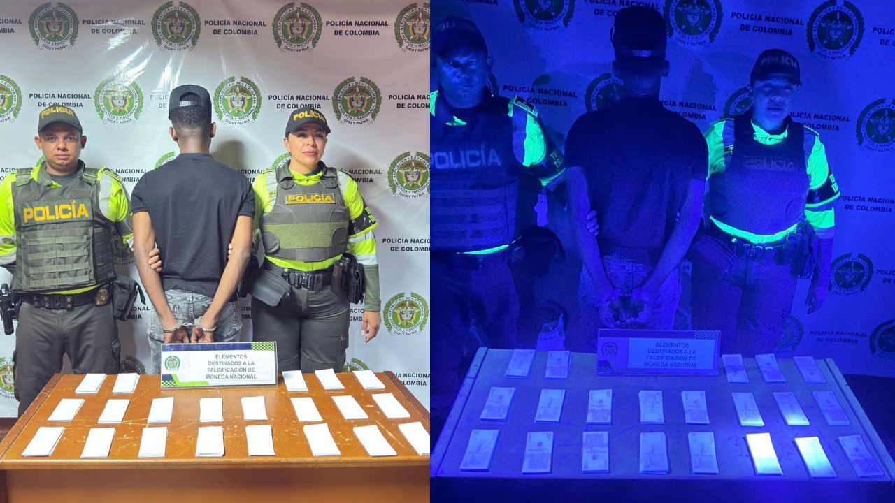 pasajero con más de  millones en billetes falsos